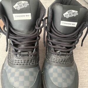 Vans Standard Mid Black Checked Snow MTE Boots